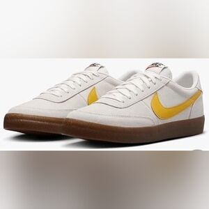 Nike Killshot 2 Leather Sneakers White Yellow Gum Sole Men's 12.5 – Excellent